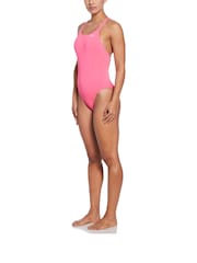 Nike Pink Hydrastrong Solid Spiderback One Piece Swimsuit - Image 3 of 5