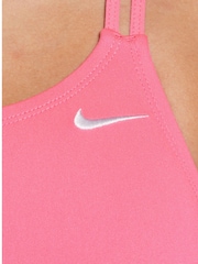 Nike Pink Hydrastrong Solid Spiderback One Piece Swimsuit - Image 4 of 5