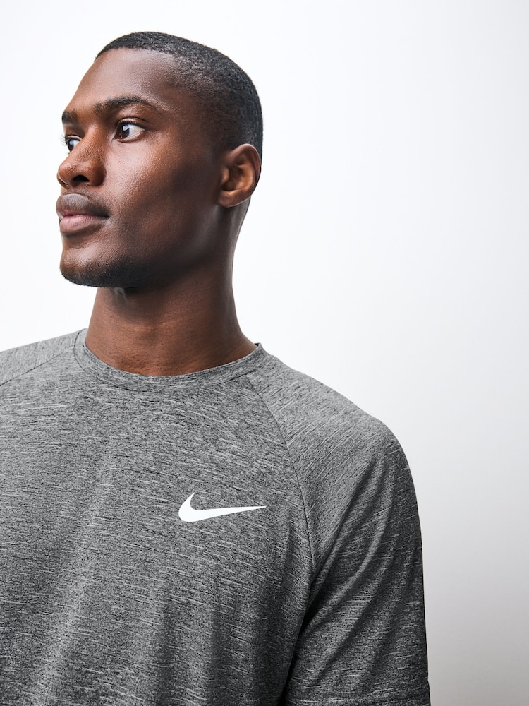 Nike Black Short Sleeve Hydroguard Rash T-Shirt - Image 4 of 6