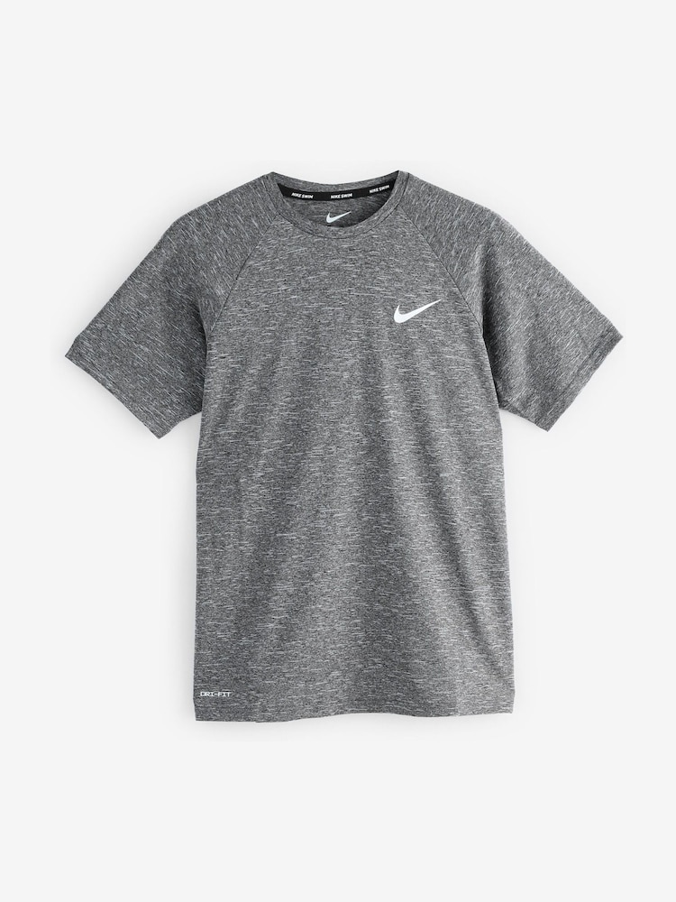 Nike Black Short Sleeve Hydroguard Rash T-Shirt - Image 6 of 6