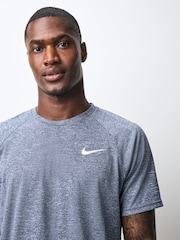 Nike Navy Short Sleeve Hydroguard Rash T-Shirt - Image 4 of 6