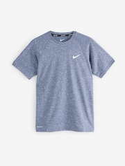 Nike Navy Short Sleeve Hydroguard Rash T-Shirt - Image 6 of 6
