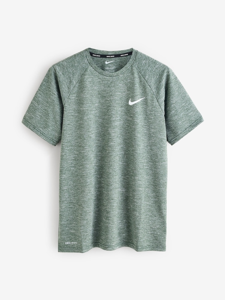 Nike Green Short Sleeve Hydroguard Rash T-Shirt - Image 4 of 4