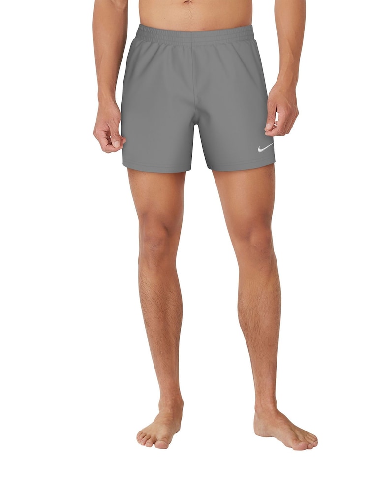 Nike Light Grey 5 Inch Essential Volley Swim Shorts - Image 1 of 5 Nike Light Grey 5 Inch Essential Volley Swim Shorts - Image 1 of 5