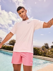 Nike White Short Sleeve Hydroguard Rash T-Shirt - Image 6 of 11