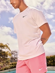 Nike White Short Sleeve Hydroguard Rash T-Shirt - Image 7 of 11