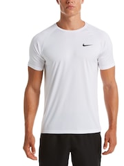 Nike White Short Sleeve Hydroguard Rash T-Shirt - Image 8 of 11