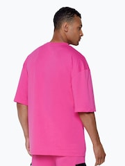 Hype. Pink CONTINU8 Unisex Fuschia Cargo Pocket Boxy T-Shirt - Image 3 of 3