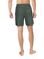 Nike Green Luxe Letter Logo 7 Inch Volley Swim Shorts - Image 3 of 5