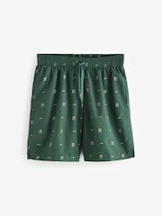 Nike Green Luxe Letter Logo 7 Inch Volley Swim Shorts - Image 5 of 5