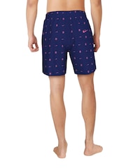 Nike Navy Luxe Letter Logo 7 Inch Volley Swim Shorts - Image 3 of 5