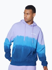 Hype. Purple CONTINU8 Unisex Tie-Dye Skater Globe Boxy Hoodie - Image 2 of 4