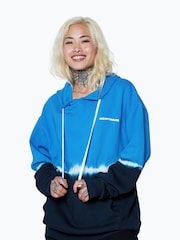 Hype. Blue CONTINU8 Unisex Tie-Dye Boxy Hoodie - Image 1 of 4