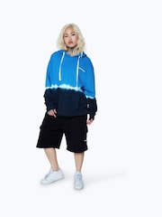 Hype. Blue CONTINU8 Unisex Tie-Dye Boxy Hoodie - Image 2 of 4