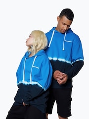 Hype. Blue CONTINU8 Unisex Tie-Dye Boxy Hoodie - Image 4 of 4