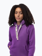 Fioletowy - Hype Womens Drawcord Hoodie - Image 1 of 3