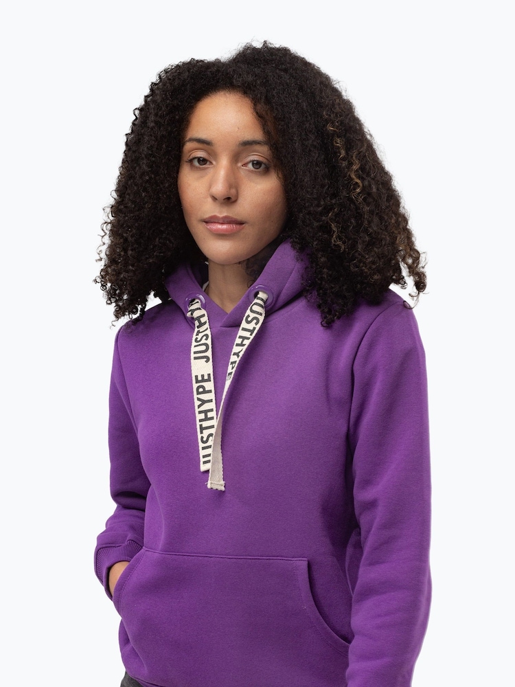 Fioletowy - Hype Womens Drawcord Hoodie - Image 1 of 3