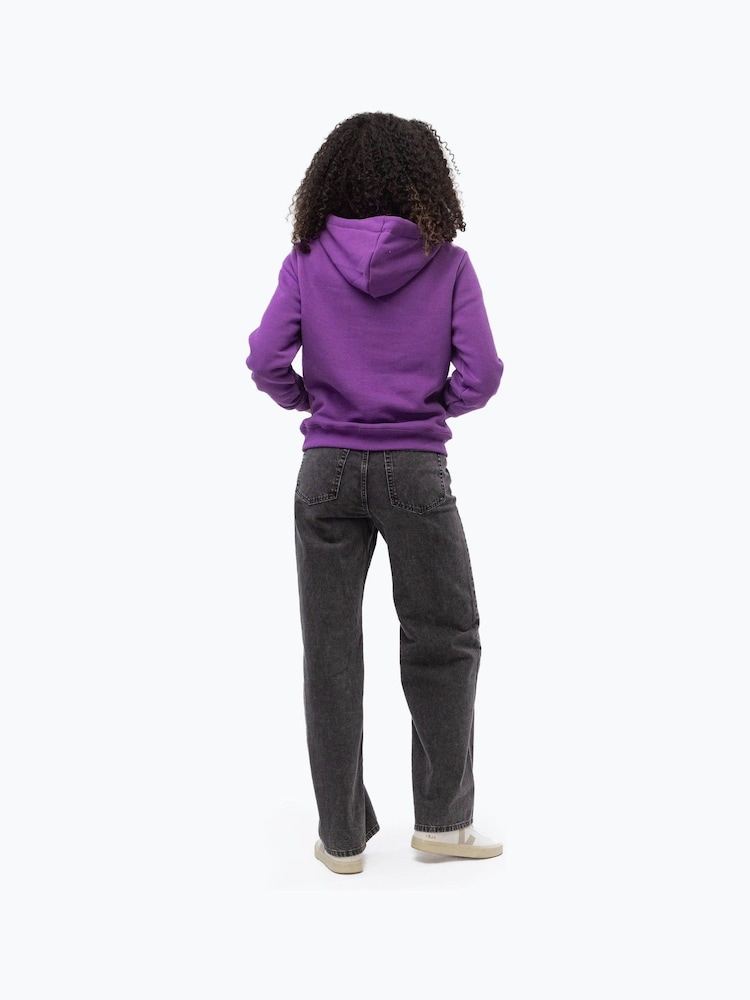 Fioletowy - Hype Womens Drawcord Hoodie - Image 3 of 3
