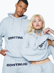 Hype. Grey CONTINU8 Unisex Boxy Hoodie - Image 1 of 1