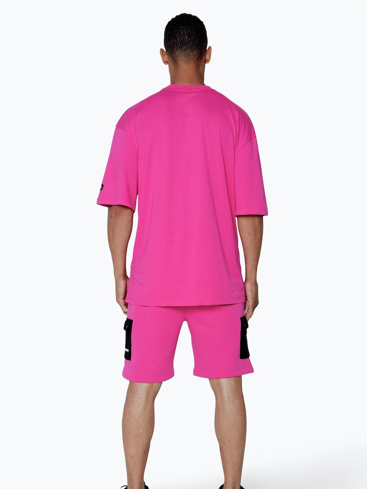 Hype. CONTINU8 Unisex Cargo Pocket Black Shorts - Image 3 of 5