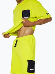 Желтый - Hype. CONTINU8 Unisex Cargo Pocket Shorts - Image 2 of 4