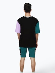 Hype. CONTINU8 Unisex Happy Ringer Boxy Black T-Shirt - Image 3 of 6