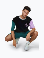 Hype. CONTINU8 Unisex Happy Ringer Boxy Black T-Shirt - Image 6 of 6