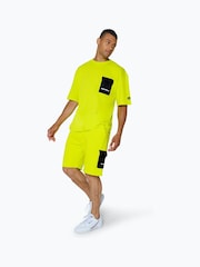 Hype. Yellow CONTINU8 Unisex Cargo Pocket Boxy T-Shirt - Image 2 of 5