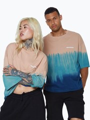 Hype. 8 -shirt Converse Tie Dye Mushroom Boxy marron unisexe - Image 5 of 5
