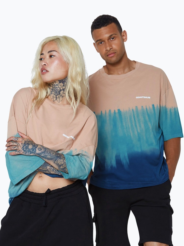 Hype. 8 -shirt Converse Tie Dye Mushroom Boxy marron unisexe - Image 5 of 5