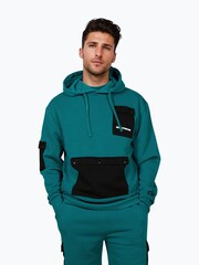 Hype. Blue CONTINU8 Unisex Cargo Pocket Boxy Hoodie - Image 1 of 5