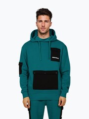 Hype. Blue CONTINU8 Unisex Cargo Pocket Boxy Hoodie - Image 2 of 5