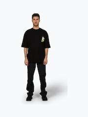 Hype. CONTINU8 Unisex Don't Pick Flowers Boxy Black T-Shirt - Image 9 of 9