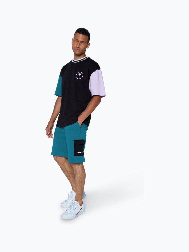 Hype. Blue CONTINU8 Unisex Cargo Pocket Shorts - Image 3 of 5