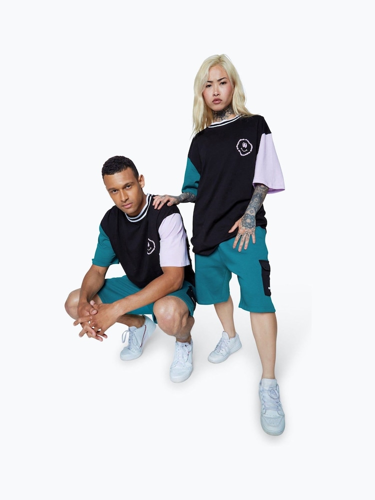 Hype. Blue CONTINU8 Unisex Cargo Pocket Shorts - Image 5 of 5
