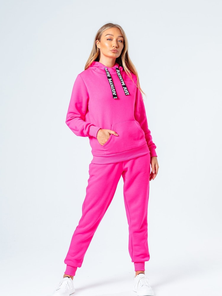Różowy - Hype Womens Drawcord Hoodie - Image 2 of 5