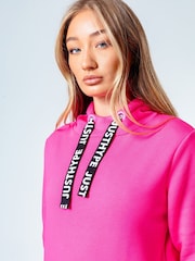 Różowy - Hype Womens Drawcord Hoodie - Image 4 of 5