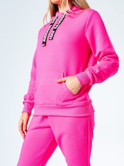 Różowy - Hype Womens Drawcord Hoodie - Image 5 of 5