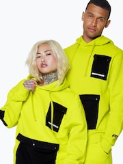 Hype. Yellow CONTINU8 Unisex Cargo Pocket Boxy Hoodie - Image 1 of 4