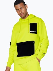 Hype. Yellow CONTINU8 Unisex Cargo Pocket Boxy Hoodie - Image 4 of 4