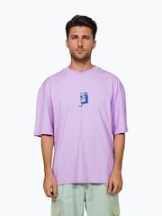 Hype. Purple CONTINU8 Unisex Drink Up to Get down Boxy T-Shirt - Image 1 of 4