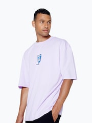 Hype. Purple CONTINU8 Unisex Drink Up to Get down Boxy T-Shirt - Image 4 of 4