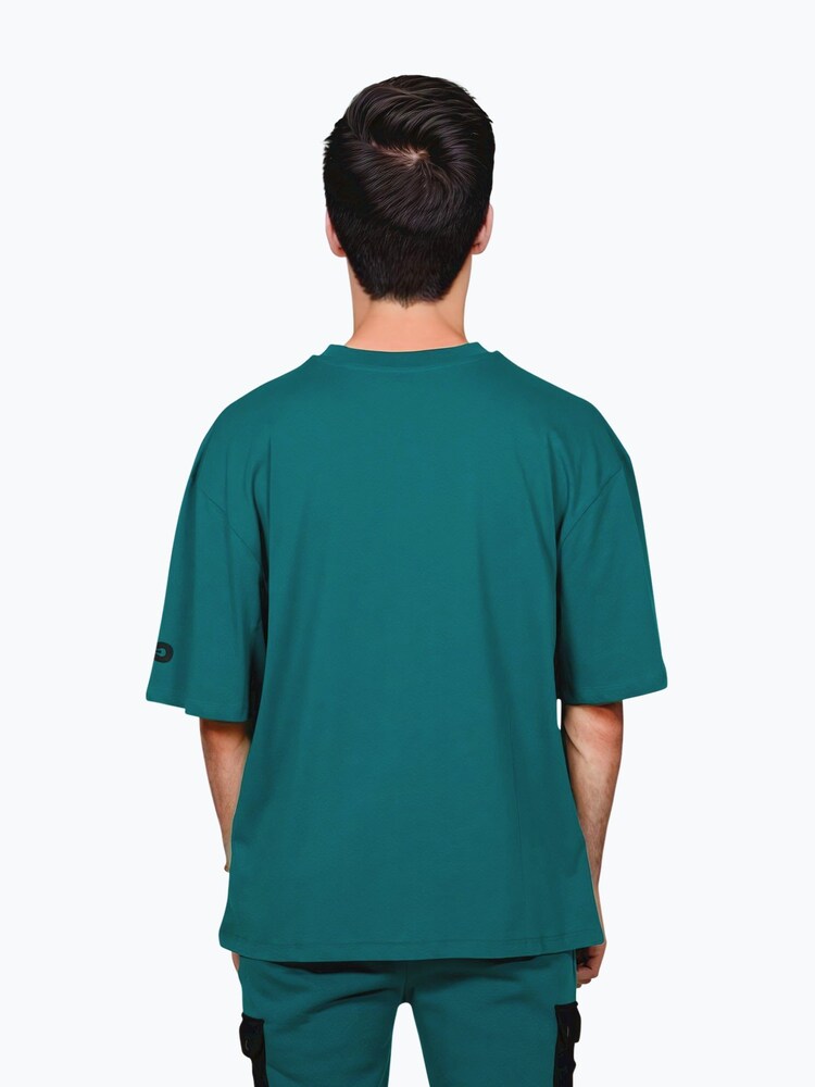 Hype. Blue CONTINU8 Unisex Cargo Pocket Boxy T-Shirt - Image 2 of 5