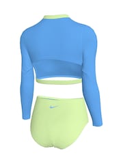 Nike Blue Long Sleeve Bikini Set - Image 2 of 3