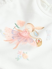 Pink/White Fairy Mouse Baby Short Sleeve Top and Legging 2 Piece Set - Image 11 of 12