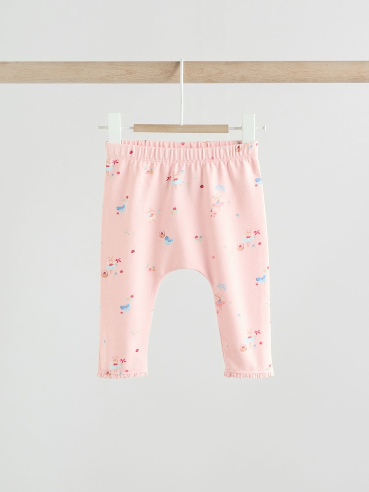 Souris fée rose/blanc - Ensemble 2 pièces haut à manches courtes et legging bébé - Image 3 of 12