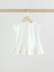Pink/White Fairy Mouse Baby Short Sleeve Top and Legging 2 Piece Set - Image 5 of 12