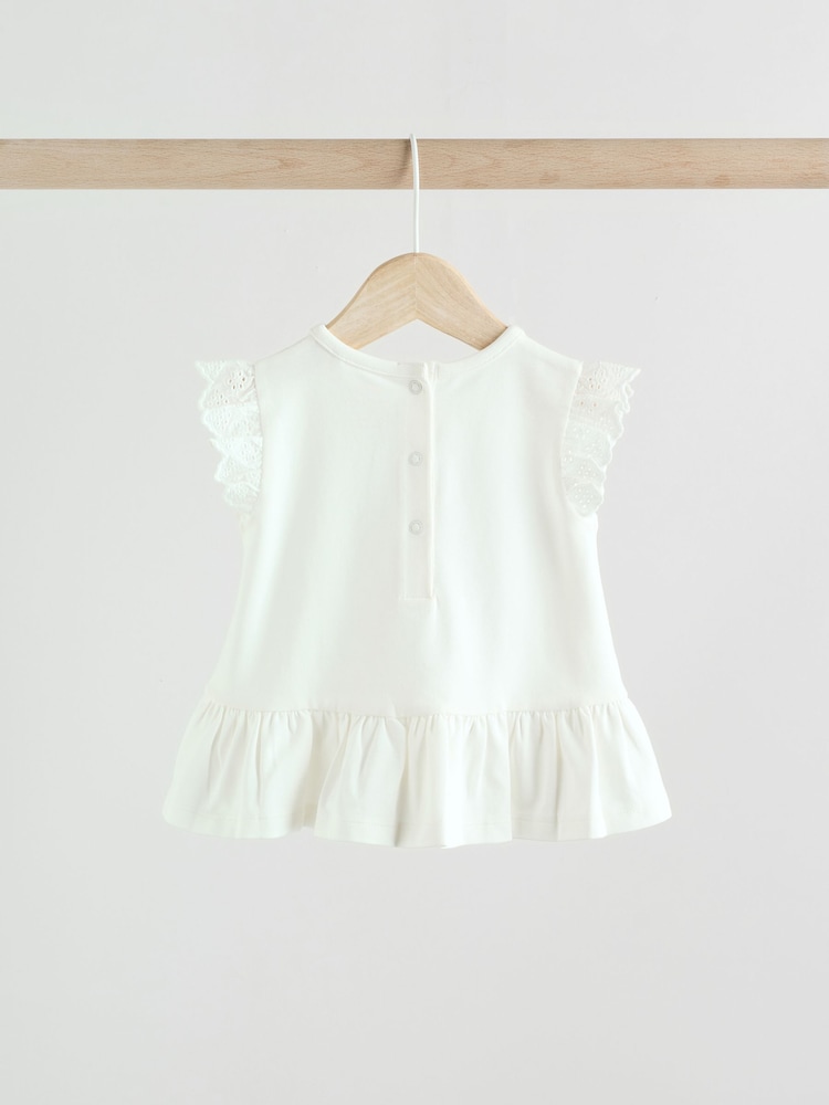 Souris fée rose/blanc - Ensemble 2 pièces haut à manches courtes et legging bébé - Image 5 of 12