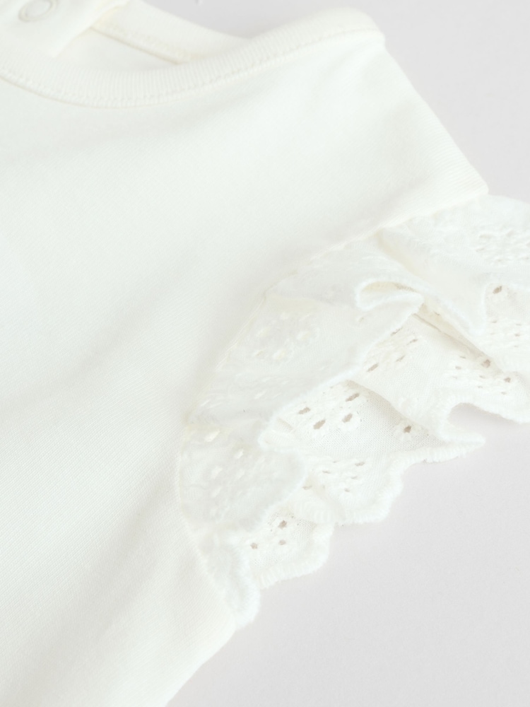 Souris fée rose/blanc - Ensemble 2 pièces haut à manches courtes et legging bébé - Image 9 of 12