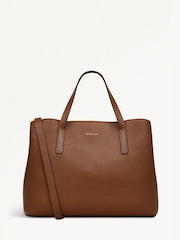 Radley Medium Dukes Place Icon Zip Top Grab Brown Bag - Image 1 of 4